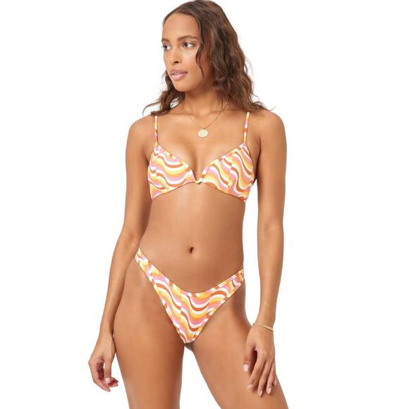 NWT! L*Space Eco Chic Econyl Whiplash Bikini Bottom - Size Small - Picture 2 of 9